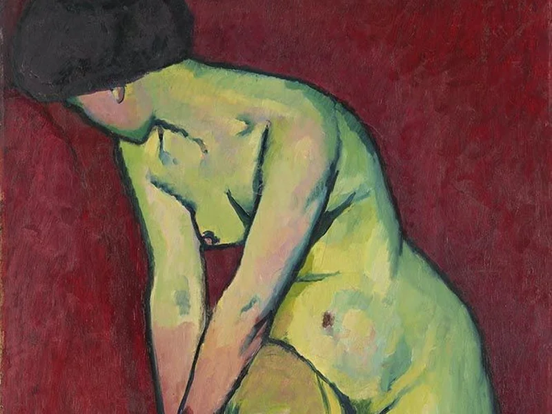 1881-Adolf Erbslöhr - Nuda con giarrettiera - Bavarian State Painting Collections